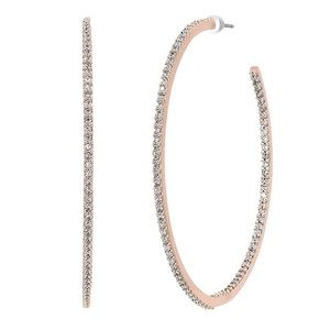 KATE SPADE | Save The Date Hoops, Rose Gold